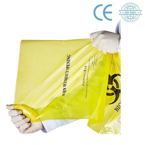 BKMAM™ Disposable Biohazard Waste Bags, Autoclavable, PP Material