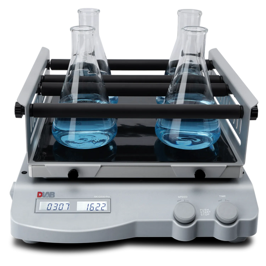 DLAB SK-O330-Pro Large Multifunctional Orbital Decolorizing Shaker LCD Display, with Universal Attachment