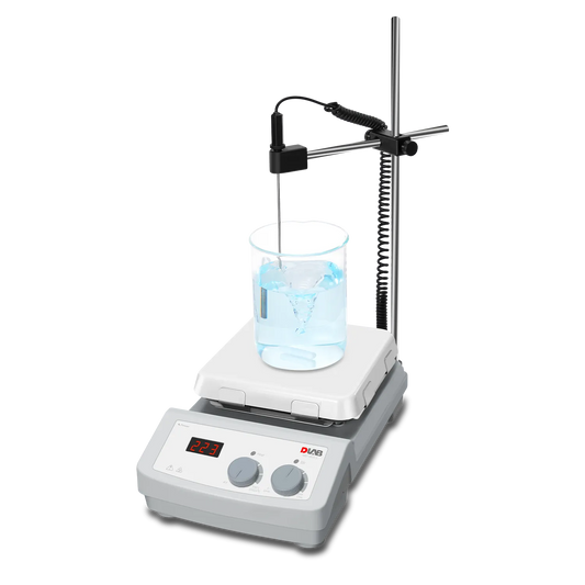 DLAB MS7-H550-S Magnetic Hotplate Stirrer, 7x7 inch Glass Ceramic Hotplate