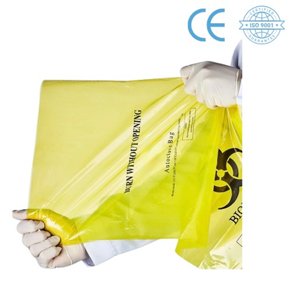 BKMAM™ Disposable Biohazard Waste Bags, Autoclavable, PP Material